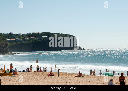 Newport Beach nördlich von Sydney in Australien Stockfoto