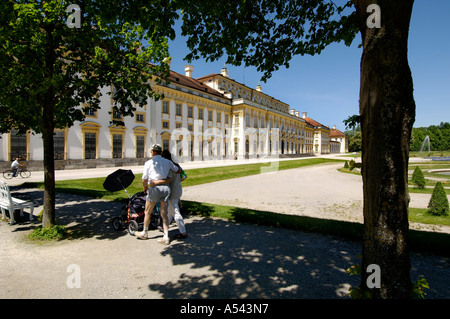 Schloss Schleißheim Schleißheim Schaufenster Ostfassade Bayern Deutschland Stockfoto