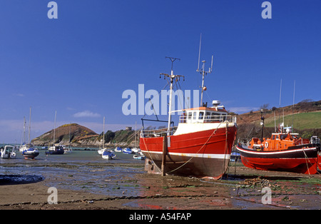 Watermouth North Devon bietet eine geschützte Bucht und Bootsliegeplatz.  XPL 4763-447 Stockfoto