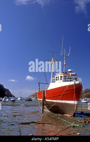 Watermouth North Devon bietet eine geschützte Bucht und Bootsliegeplatz.   XPL 4762-446 Stockfoto