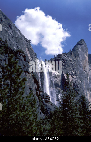 Bridal Veil Falls Yosemite Nationalpark, Kalifornien USA Stockfoto