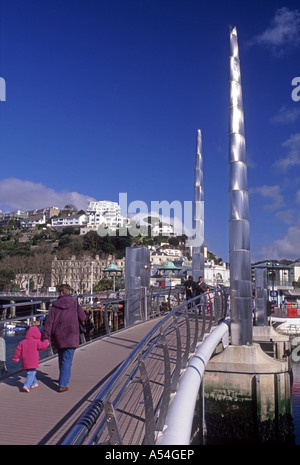 Torquay Ferienort befindet sich in der South Hams an der englischen Riviera in South Devon.  XPL 4735-444 Stockfoto