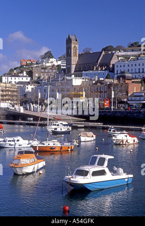 Torquay Ferienort befindet sich in der South Hams an der englischen Riviera in South Devon.  XPL 4736-444 Stockfoto