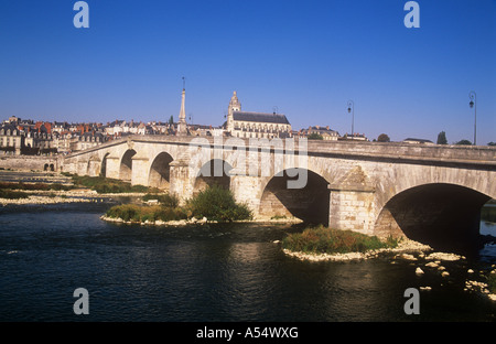 Loire-Flusses, Blois, Indre et Loire, Frankreich Stockfoto