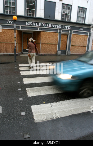 Zebrastreifen in Devizes Wiltshire Stockfoto