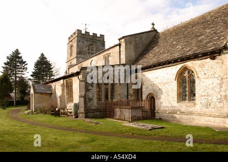 Mildenhall Kirche in der Nähe von Marlborough Wiltshire Stockfoto