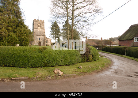 Mildenhall Kirche in der Nähe von Marlborough Wiltshire Stockfoto