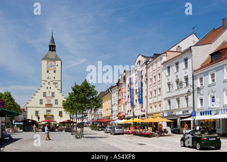 Deggendorf alte Rathaus niedriger Bayern Deutschland Stockfoto