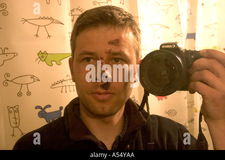 Fotografen, die falsche Modell Model-Release Nr. 0045 gewählt Stockfoto