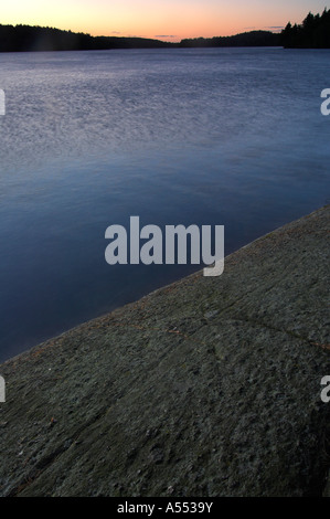 Morgen am See Stockfoto