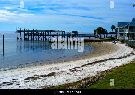 Der Strand von Cedar Key Florida Stockfoto