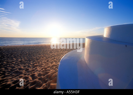 Sonnenaufgang am Strand von Fort Lauderdale in Florida USA Stockfoto