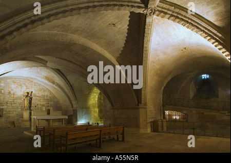 BAUDENKMALS KRYPTA - SAINT GILLES - GARD - FRANKREICH Stockfoto