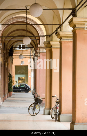 Arkaden Straßen Modena Emilia Romagna Italien Stockfoto