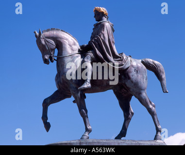 Frankreich. Korsika. Ajaccio. Napoleon-Statue in Place de Gaulle Stockfoto