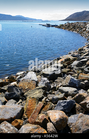 Diamond Valley Lake Reservoir Hemet Riverside County Kalifornien Vereinigte Staaten Stockfoto