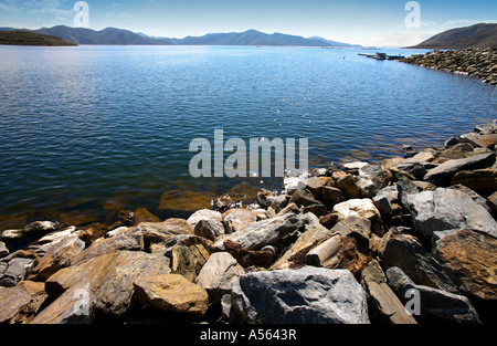 Diamond Valley Lake Reservoir Hemet Riverside County Kalifornien Vereinigte Staaten Stockfoto