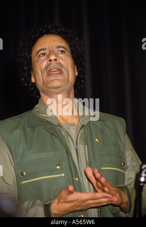 Oberst Muammar al-Gaddafi Libyen Stockfoto