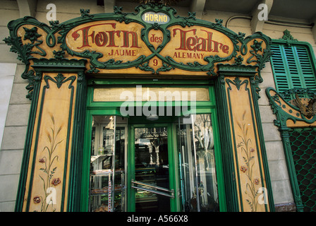 Palma de Mallorca Placa Weyler - Forn des Teatre - Bäckerei Stockfoto