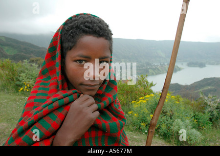 Painet iy7706 Äthiopien Wenchi erloschenen Vulkankrater Ambo Foto 2004 Seenlandschaft entwickeln Nation wirtschaftlich weniger Stockfoto