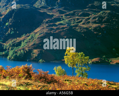 Wunderbare Herbst Szene, Loch Katrine, The Trossachs, Central Region, Scotland, UK. Stockfoto