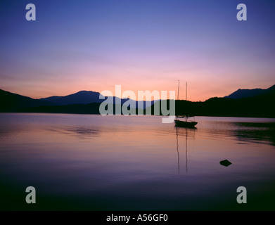Sonnenuntergang über Loch Lomond, Schottland, UK. Stockfoto