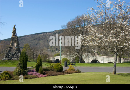 General Wade Brücke über den Fluss Tay, Aberfeldy, Perthshire, Schottland Stockfoto