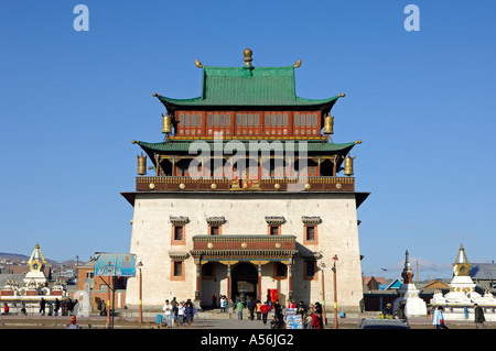 Wichtigsten Tempel Magjid Janraisig Süm Gandan-Kloster Ulan-Bator Mongolei Stockfoto