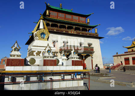 Wichtigsten Tempel Magjid Janraisig Süm Gandan-Kloster Ulan-Bator Mongolei Stockfoto