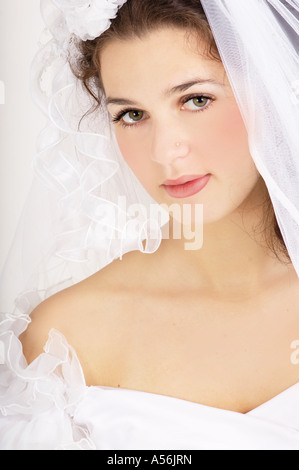 Junge Braut, portrait Stockfoto
