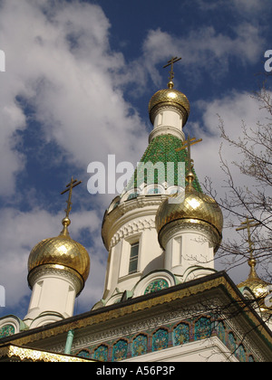 Painet ja0640 Bulgarien St. st. Nikolai Russisch-orthodoxe Kirche Sofia Foto 2004 Religion Land Europas entwickeln Nation Stockfoto