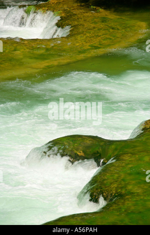 Kaskaden des Skradinski Buk Krka Nationalpark Fernsehreihe Wasserfälle Skradinski Buk Krka Nationalpark Kroatien Stockfoto