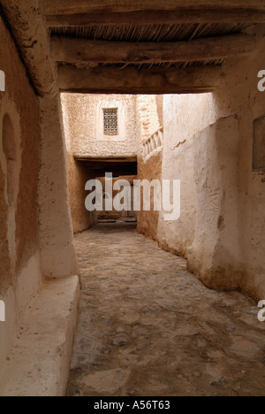 Schmale Gasse in der Altstadt, Ghadames, Libyen Stockfoto