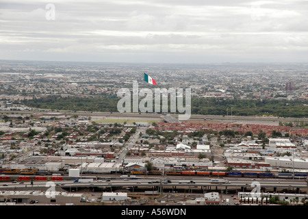 Painet ja0970 Usa anzeigen Mexiko hispanische Hügel Cuidad Juarez El Paso Texas Foto 2005 Lateinamerika grenzt 20031001 Land Stockfoto