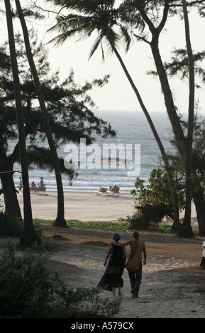 Painet jc3049 Indien Weg Strand Arambol Goa Tourismus Touristen Urlaubsland entwickeln Nation wirtschaftlich entwickelt Stockfoto