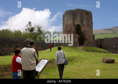 UK Wales Herefordshire Skenfrith Burg Stockfoto