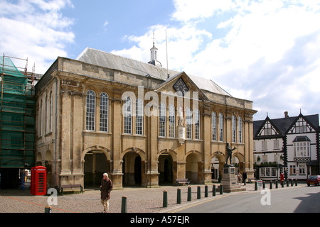 UK Wales Gwent Monmouth Agincourt Square und Shire Hall Stockfoto