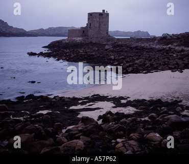 Jenen Turm Tresco, Isles of Scilly, Cornwall, UK Stockfoto