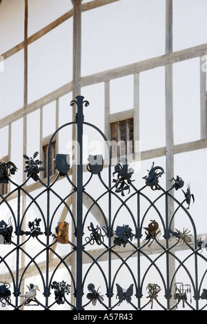 Reproduktion von Shakespeares Globe Theatre London England Stockfoto