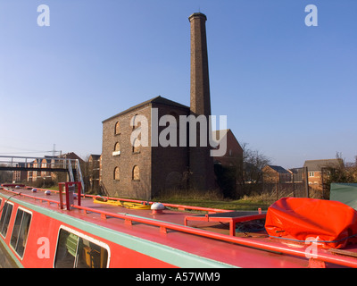 Maschinenhaus oder Pumpenhaus am Hawkesbury Junction - Sutton Haltestelle befindet sich auf dem Coventry Kanal 5 Meilen vom Coventry.England Stockfoto
