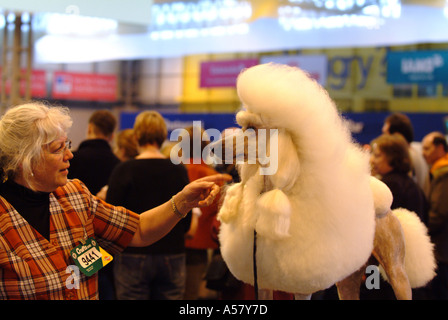 Großpudel Crufts 2005 NEC Birmingham Stockfoto