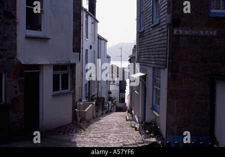 Fishermens Ferienhäuser auf der Insel St. Ives Cornwall England UK Stockfoto