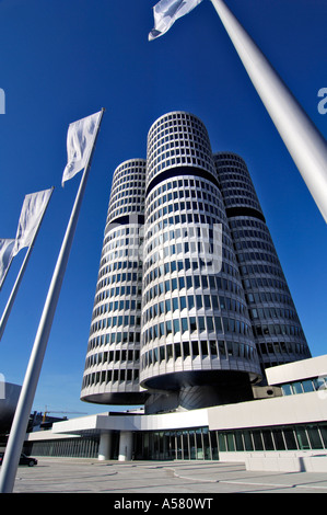 BMW-Zentrale, München, Bayern, Deutschland Stockfoto