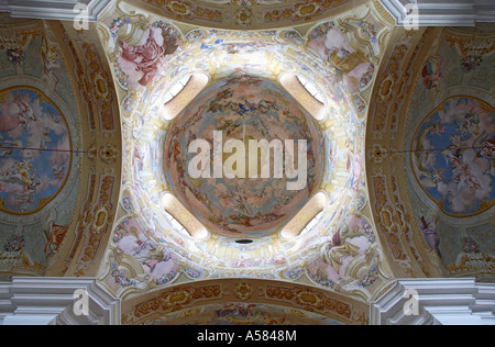 Decke-Wandbild in der Basilika Mariatrost in Graz, Steiermark, Österreich Stockfoto