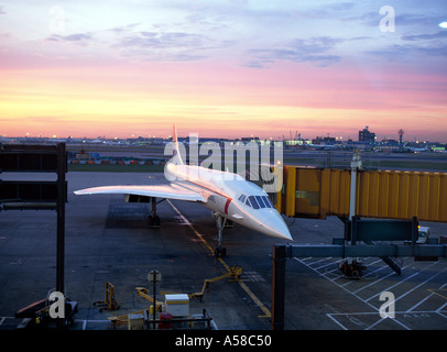 Concorde, Heathrow Flughafen Stockfoto