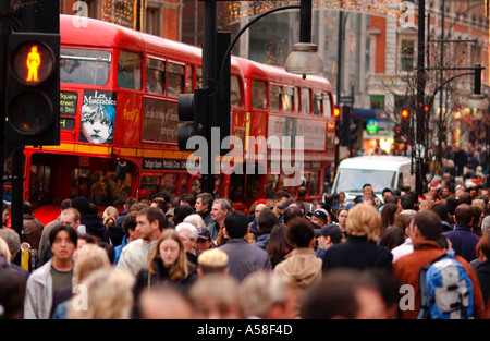 Oxford Street, Shopping Masse Stockfoto