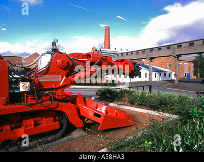 dh Mining Museum NEWTONGRANGE LOTHIAN Scottish Mining Museum Gebäude Zeche Kohle Silberabbau Schneide-Maschinen Stockfoto