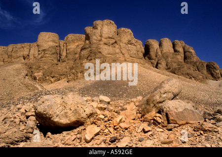 Luxor Thebe Tal der Könige Tutanchamuns Grab Gräber ägyptische Sahara Wüste Stockfoto