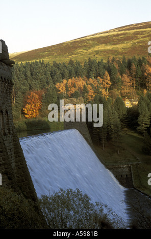 DERWENT DAMM PEAK DISTRICT NATIONAL PARK DERBYSHIRE ENGLAND Stockfoto