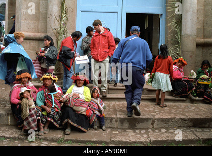 Indischen Markt Pisac Cusco Peru Stockfoto